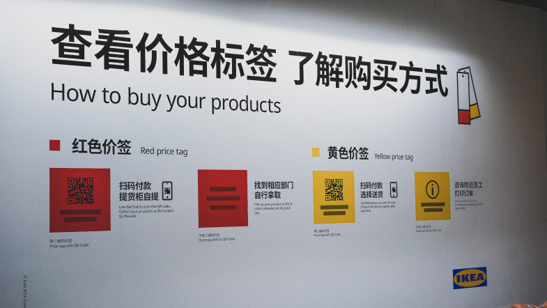 IKEA China UX case study - instructions how to buy products