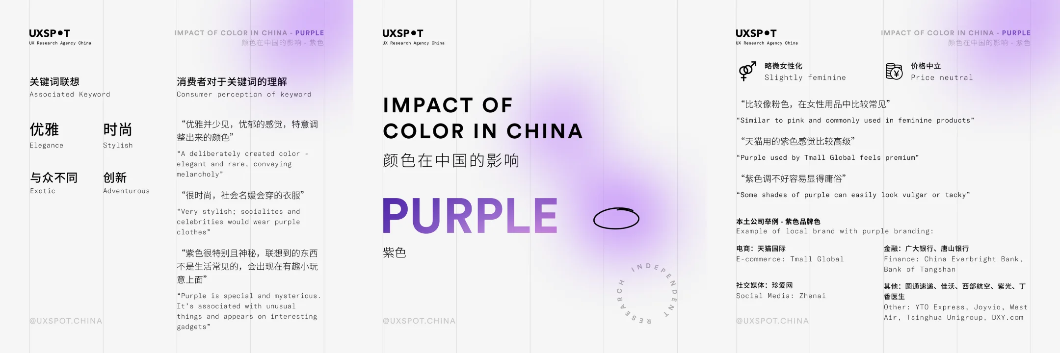 color psychology China color purple data summary
